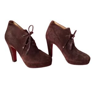 RAG & BONE Heeled bootie Lovell SUEDE Leather Sz 37 / 7 Made in Italy NWOT Fall